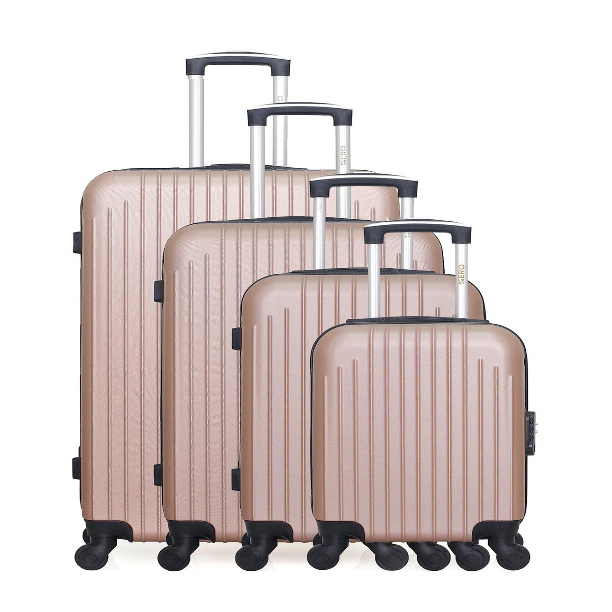 HERO HERO - Set de 4 Valises CARPATES-M 75 cm 4 Roues