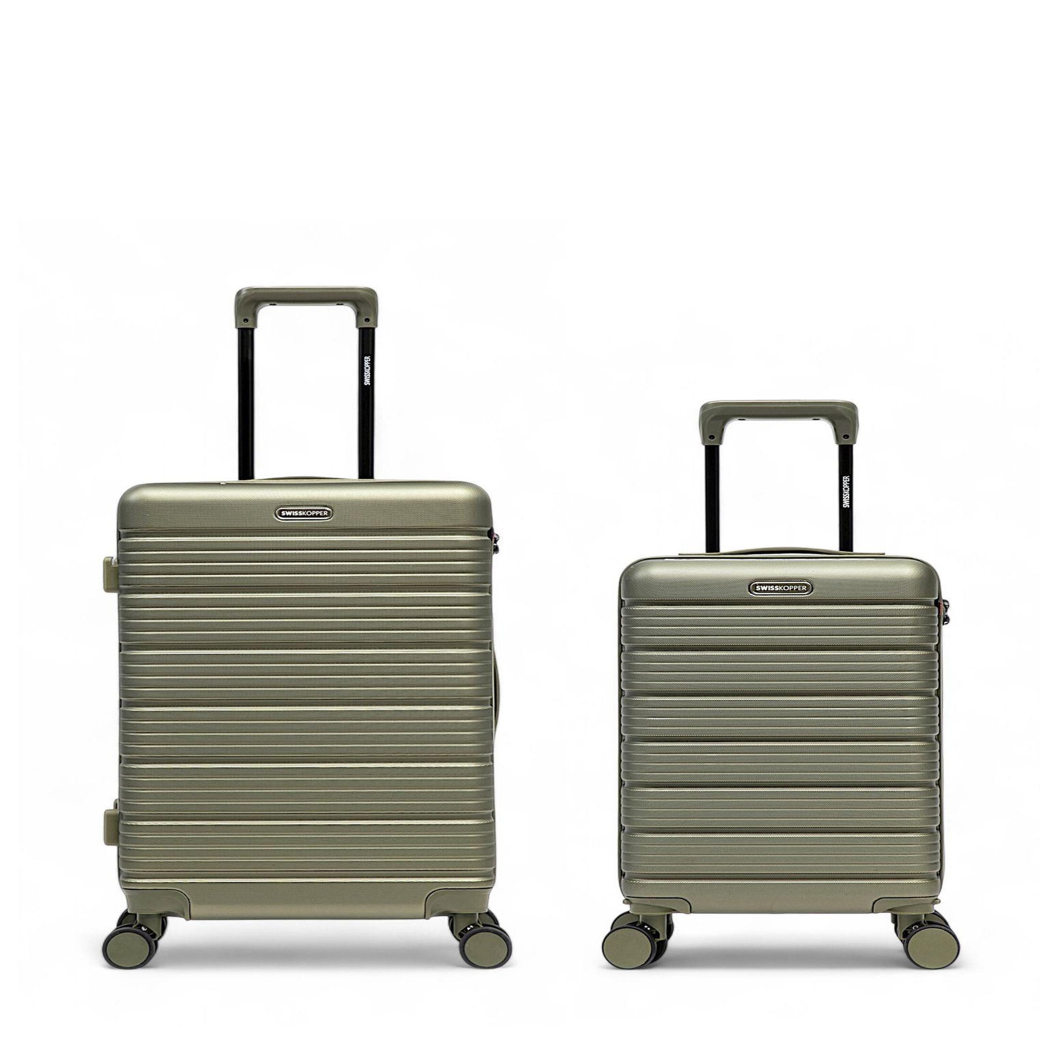 SWISS KOPPER Lot de 2 Valises Rigides Taille Moyenne et Cabine XS LUGANO