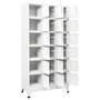 Voir la diapositive 3 : VIDAXL Armoire a casier avec 18 compartiments Metal 90x40x180 cm
