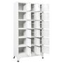 Voir la diapositive 3 : VIDAXL Armoire a casier avec 18 compartiments Metal 90x40x180 cm