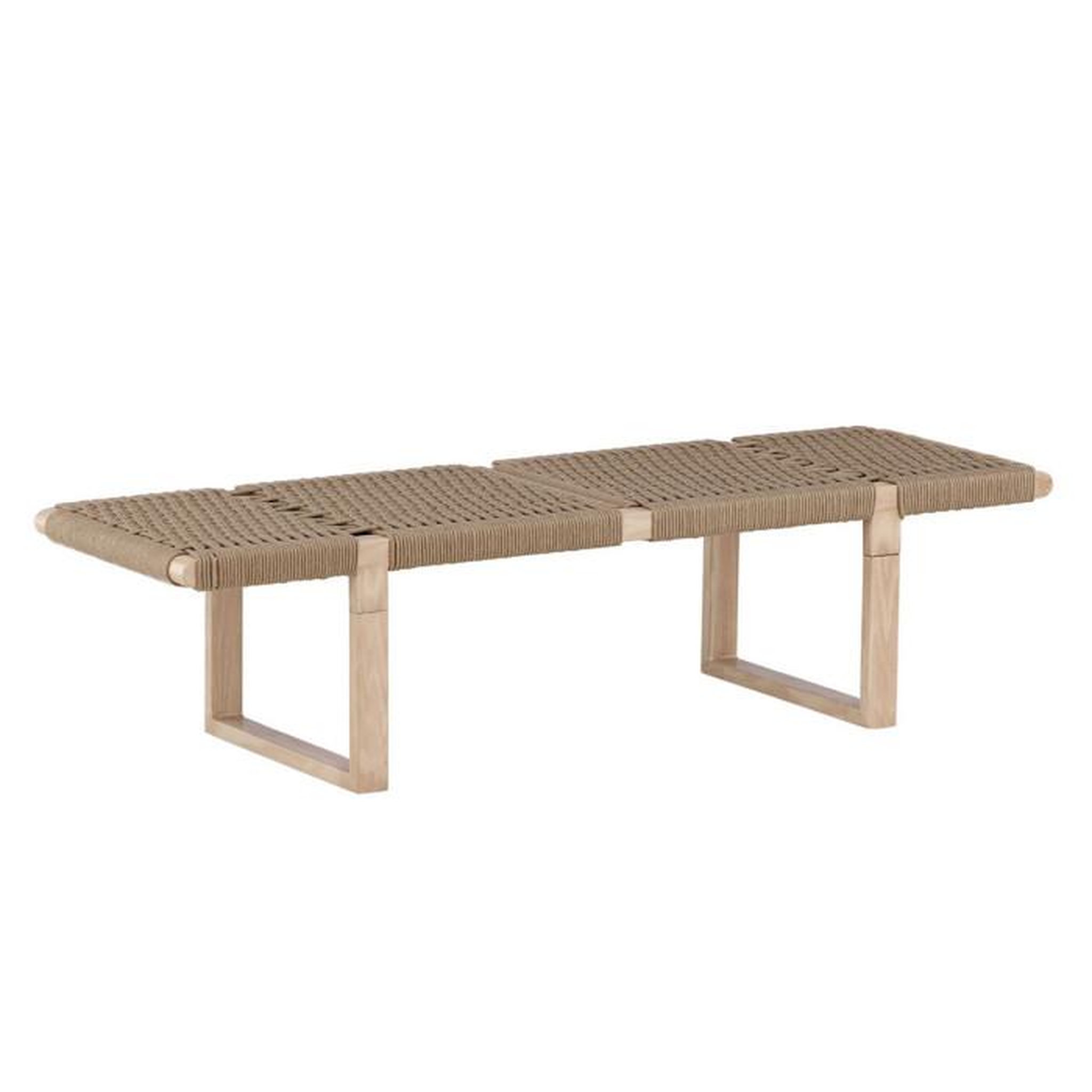 Voir la diapositive 1 : Paris Prix Banc Design en Rotin  Angon  140cm Naturel