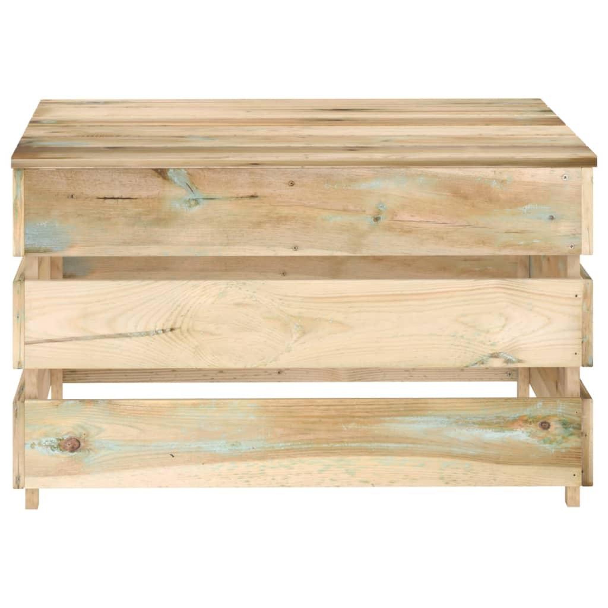 Voir la diapositive 3 : VIDAXL Tables palette de jardin 2 pcs Bois de pin impregne
