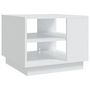 Voir la diapositive 2 : VIDAXL Table basse blanc 55x55x43 cm bois d'ingenierie