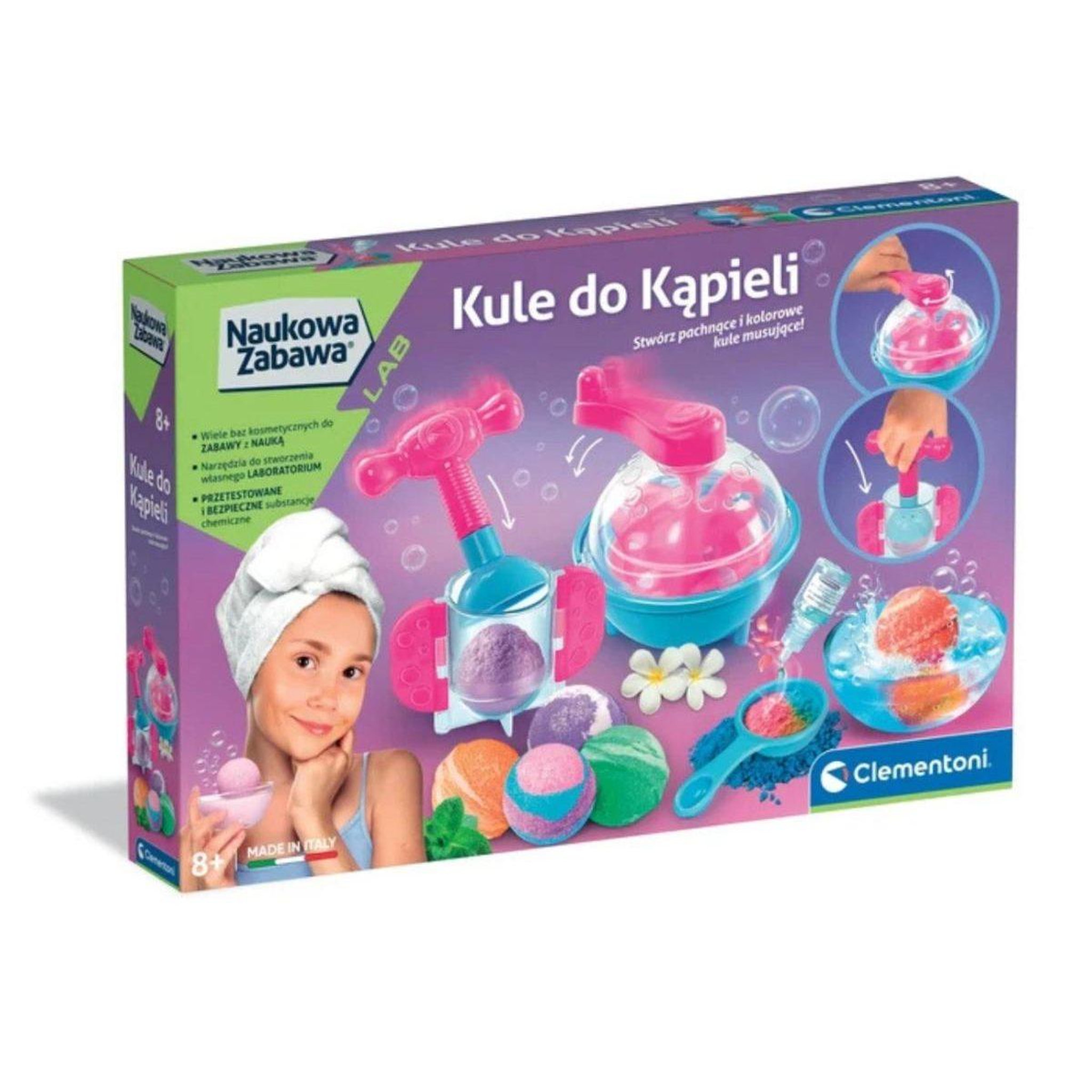 CLEMENTONI Coffret scientifique  50397 science  and  jeu - boules de bain effervescentes