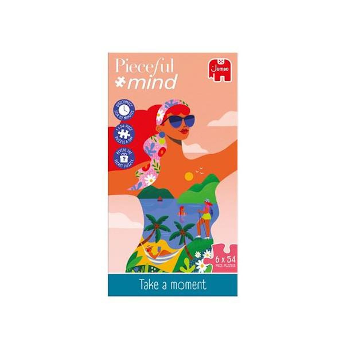 Jumbo 6 Puzzles 54 pièces Jumbo Pieceful mind Take a moment