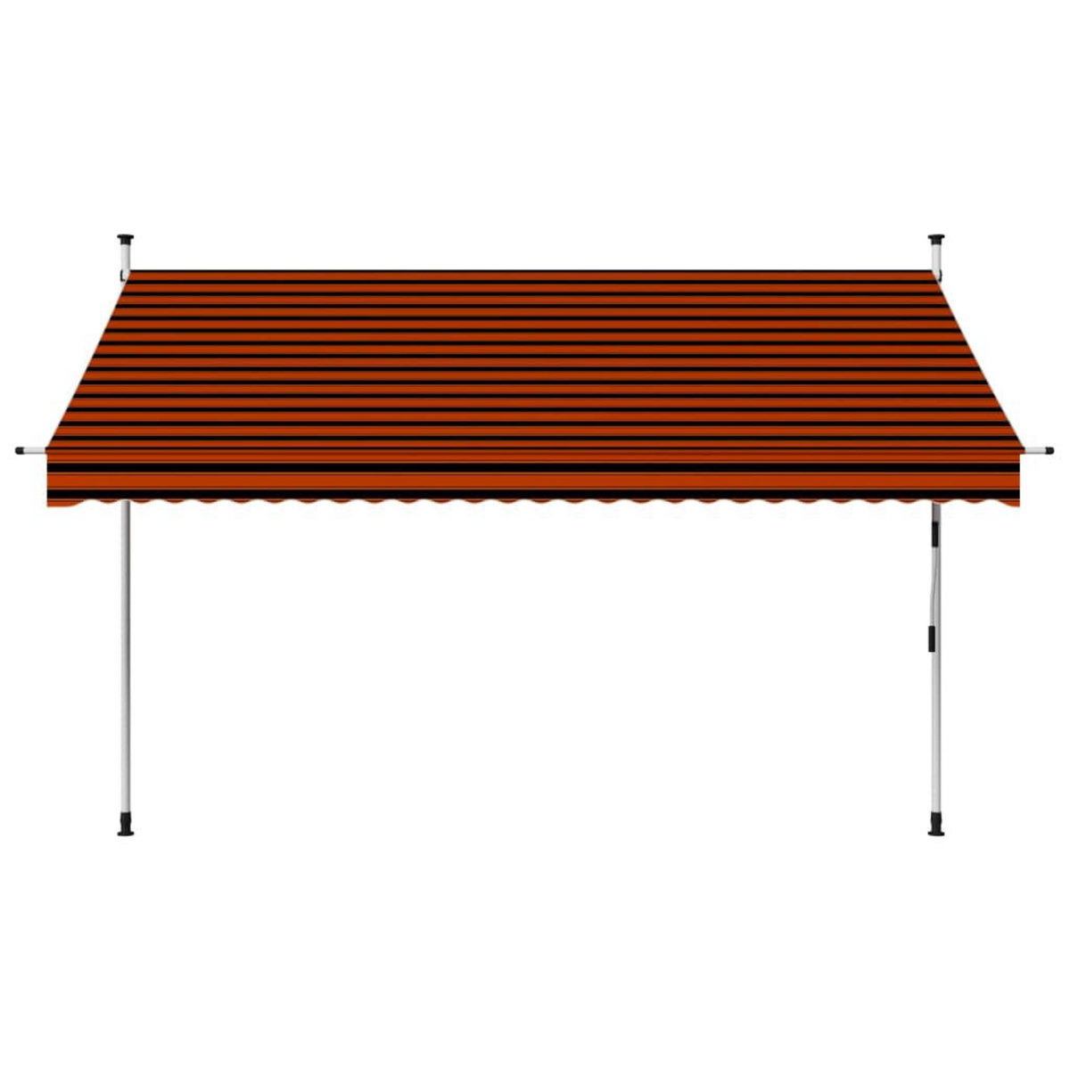 VIDAXL Auvent manuel retractable 300 cm Orange et marron