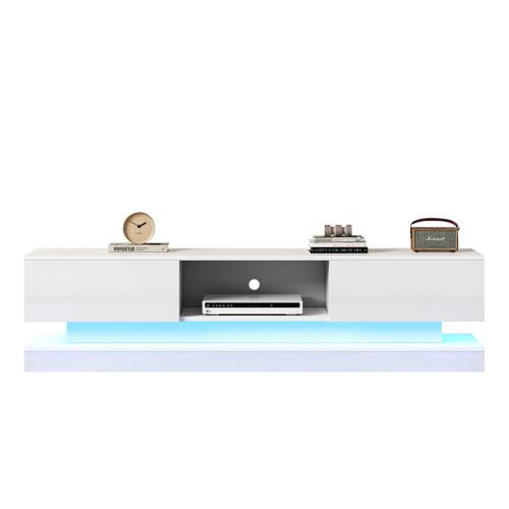 MERAX Meuble tv. Coloris disponibles : Blanc, Noir
