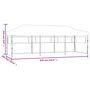 Voir la diapositive 6 : VIDAXL Tente de reception escamotable pliable avec 5 parois 3x9m Blanc