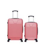 WAVE PARIS WAVE PARIS - Lot de 2 - Valise weekend et valise cabine SELENGA. Coloris disponibles : Rose, Noir, Gris, Bleu, Beige
