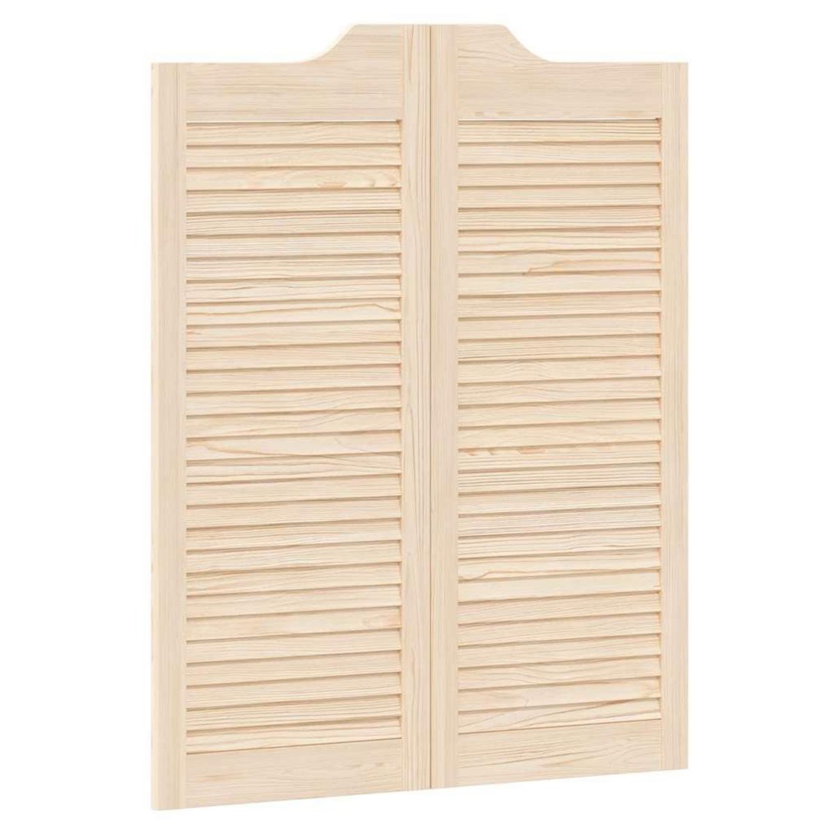 VIDAXL Portes battantes a persiennes 2paire 100x80 cm bois massif Pin
