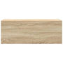 Voir la diapositive 4 : VIDAXL Armoire murale de bain chene sonoma 80x25x30 cm bois ingenierie