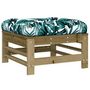 Voir la diapositive 5 : VIDAXL Repose-pied de jardin avec coussin bois de pin impregne