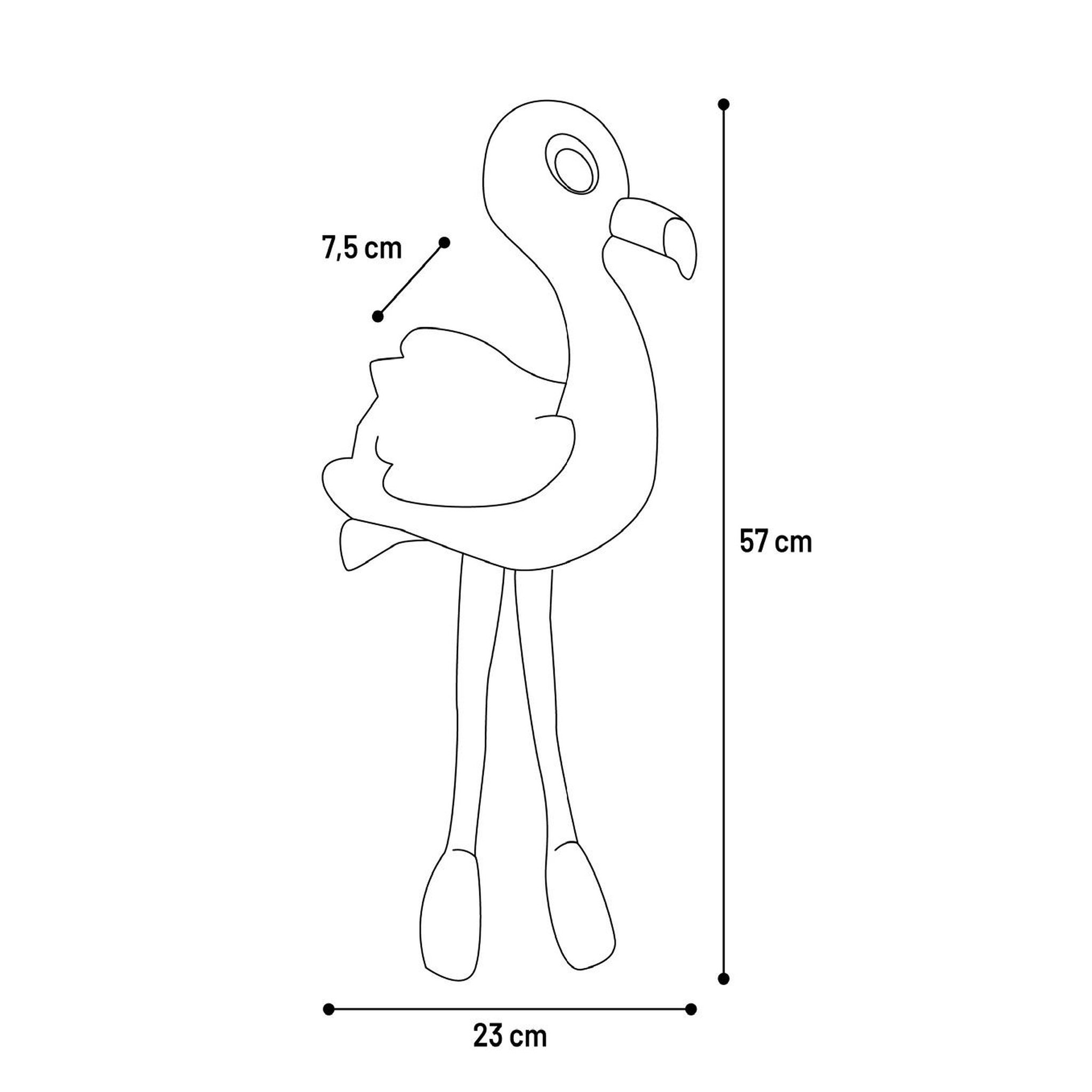Voir la diapositive 3 : Eden Peluche flamant rose grand yeux pour chien