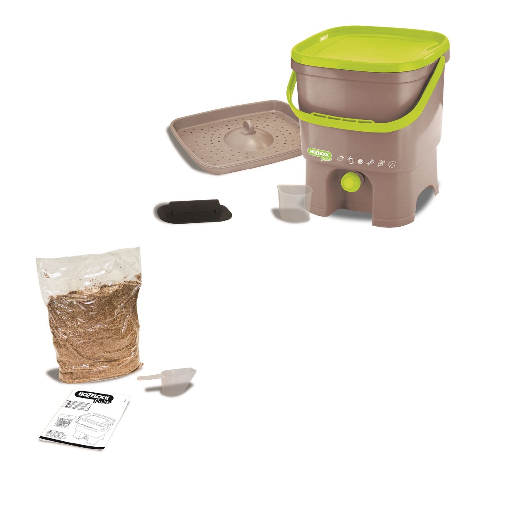 HOZELOCK Composteur Bokashi + 1kg d'activateur compost 16L pas cher — free download