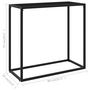 Voir la diapositive 6 : VIDAXL Table console Noir 80x35x75 cm Verre trempe
