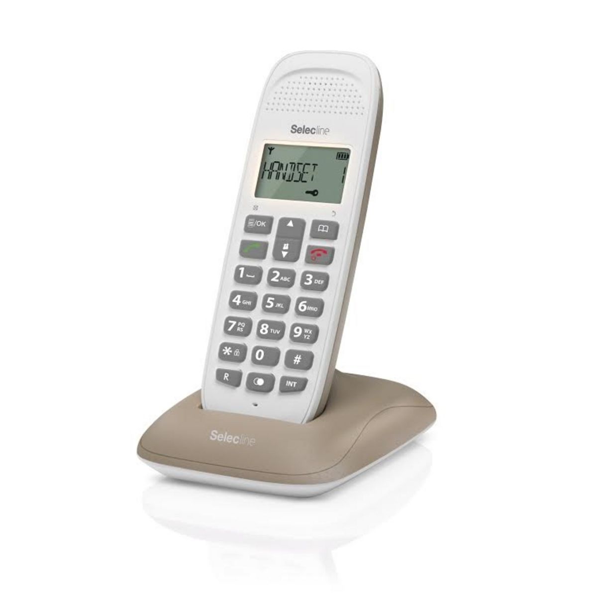 SELECLINE Téléphone fixe - Marron