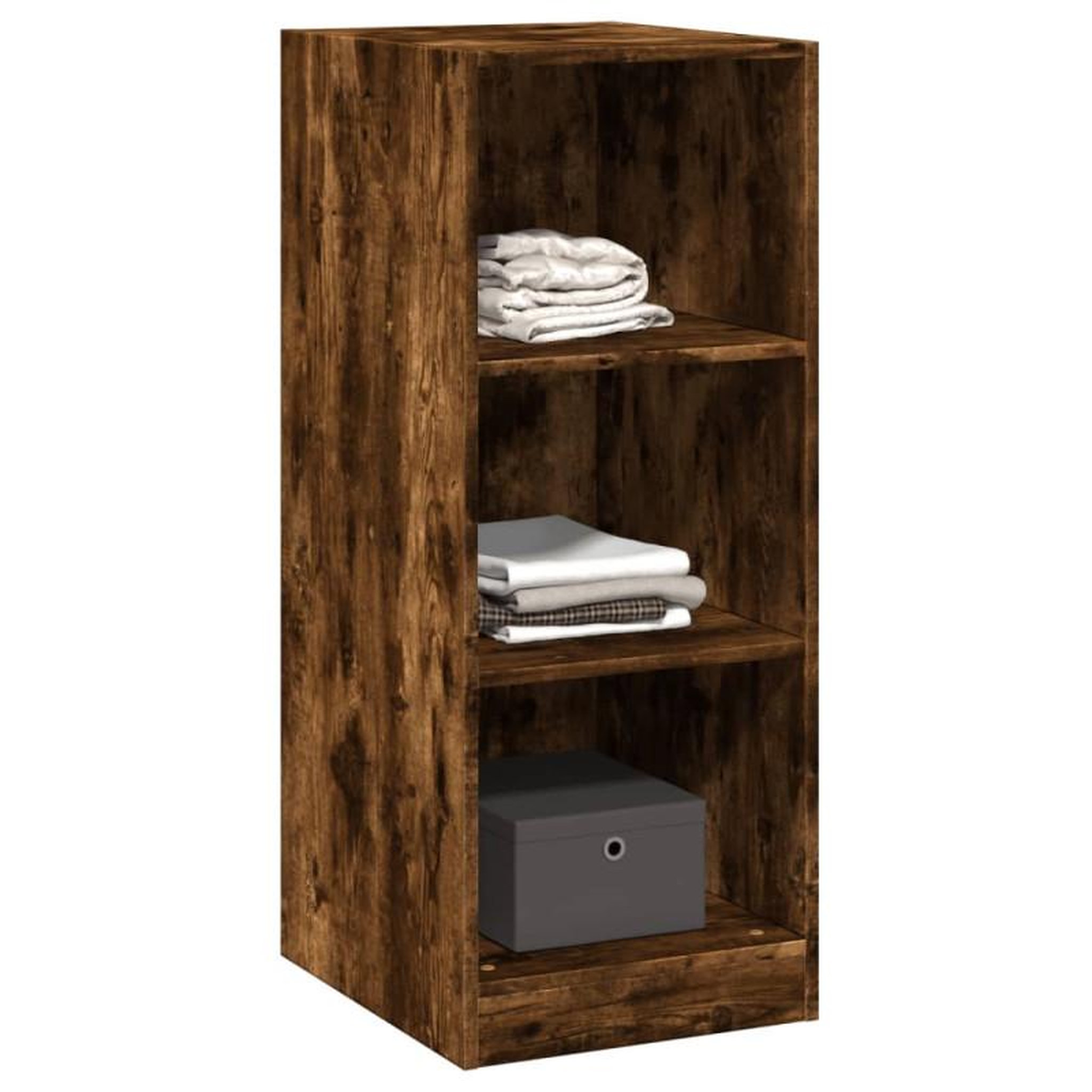 Voir la diapositive 4 : VIDAXL Garde robe chêne fumé 48x41x102 cm bois d ingénierie