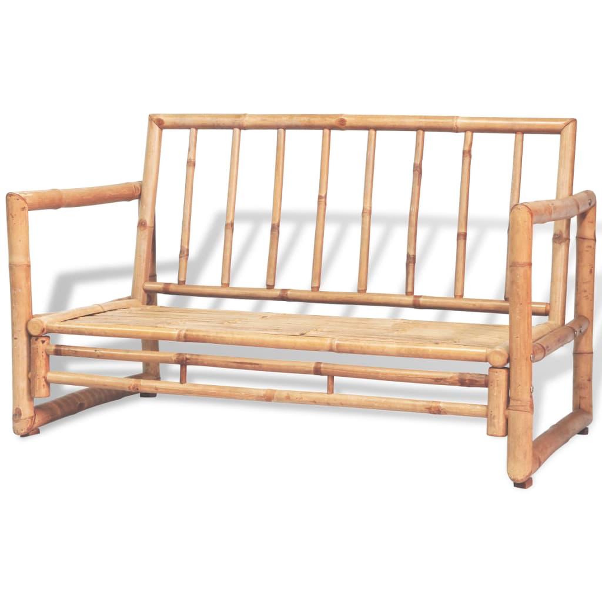 Voir la diapositive 4 : VIDAXL Salon de jardin 4 pcs avec coussins Bambou