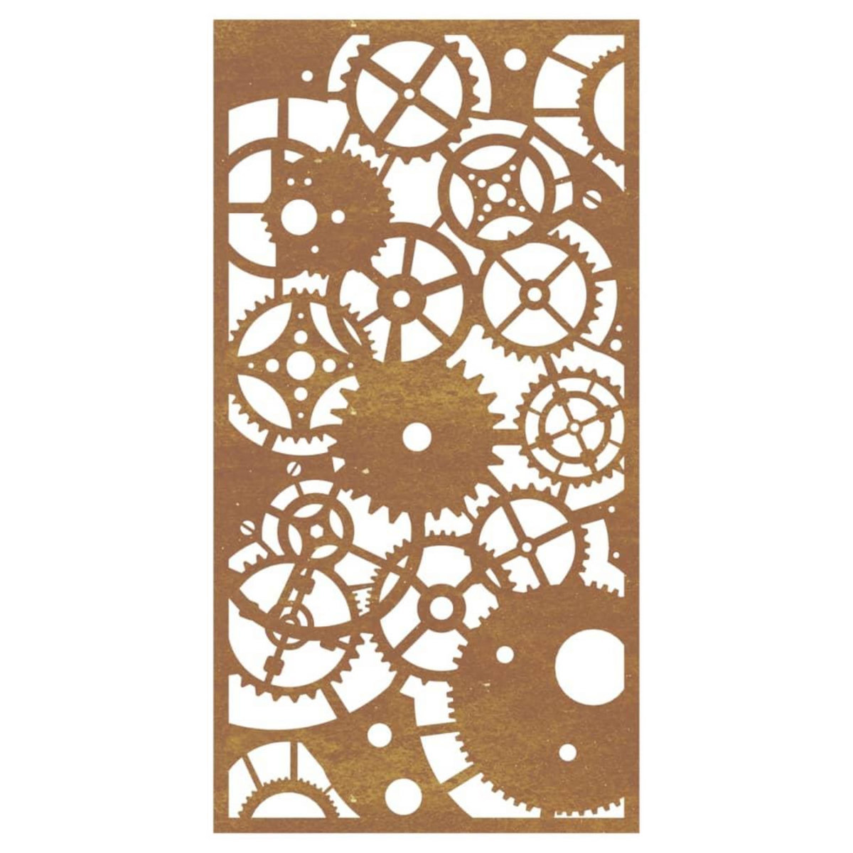 VIDAXL Decoration murale jardin 105x55 cm design de roue dentee