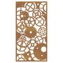 Voir la diapositive 4 : VIDAXL Decoration murale jardin 105x55 cm design de roue dentee