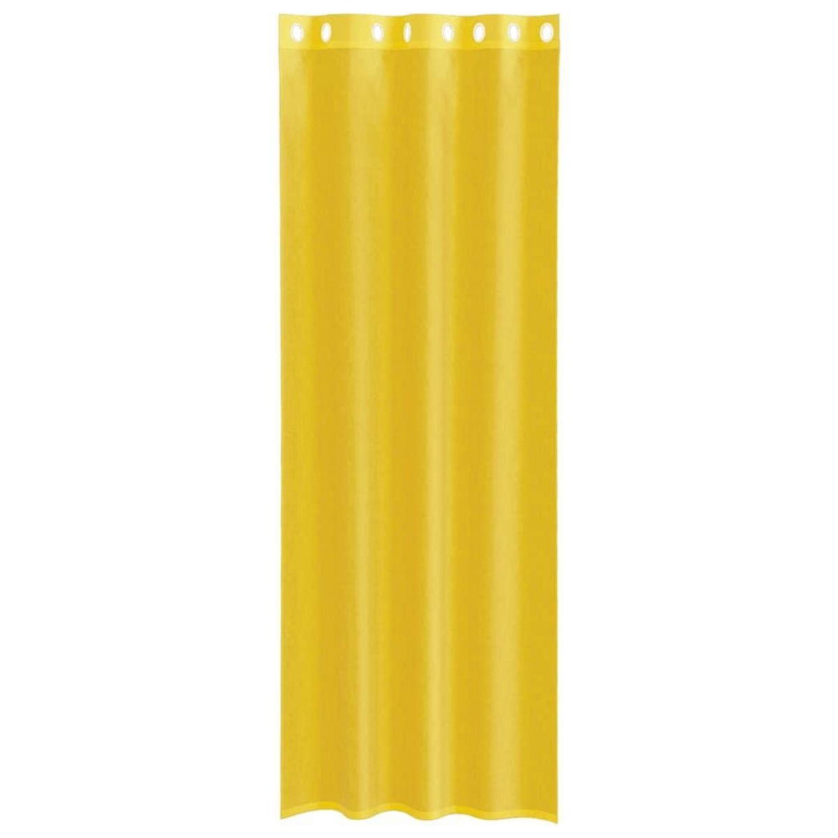 VIDAXL Rideaux en voile avec œillets 2 pcs jaune