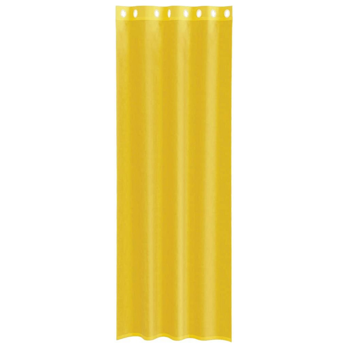 VIDAXL Rideaux en voile avec œillets 2 pcs jaune