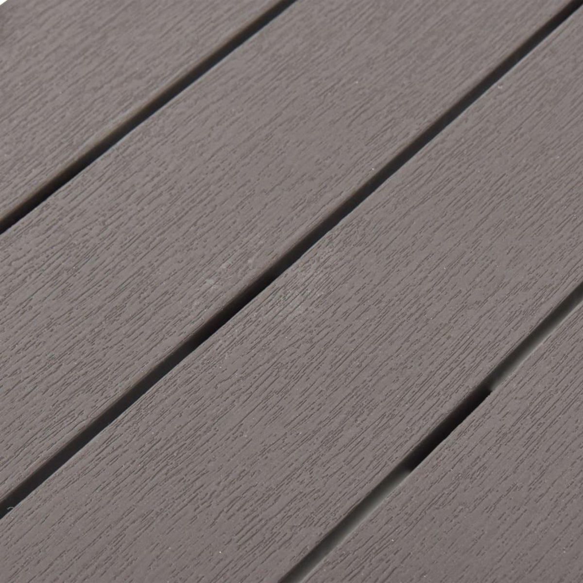 VIDAXL Bancs de jardin lot de 2 Moka Plastique