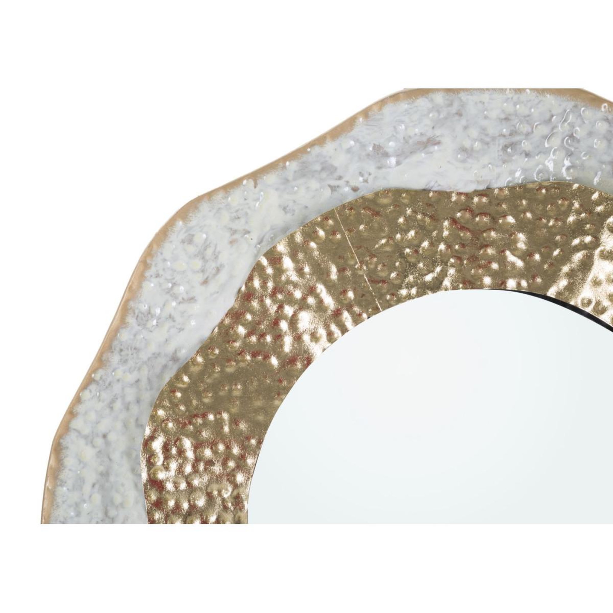 Voir la diapositive 2 : Paris Prix Miroir mural design  shai  54cm crème & or