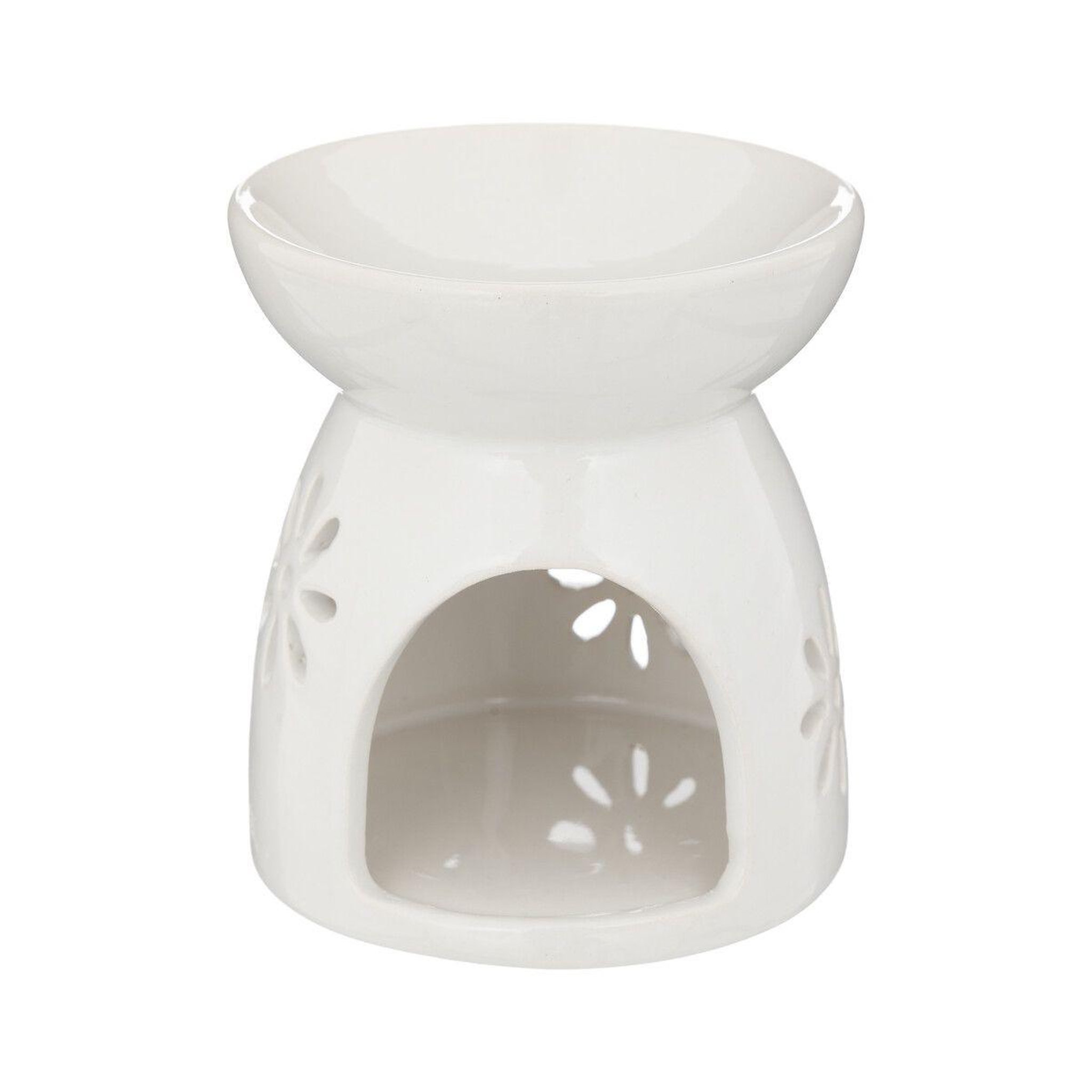 ATMOSPHERA Brûle-parfum en céramique  izor  10cm blanc