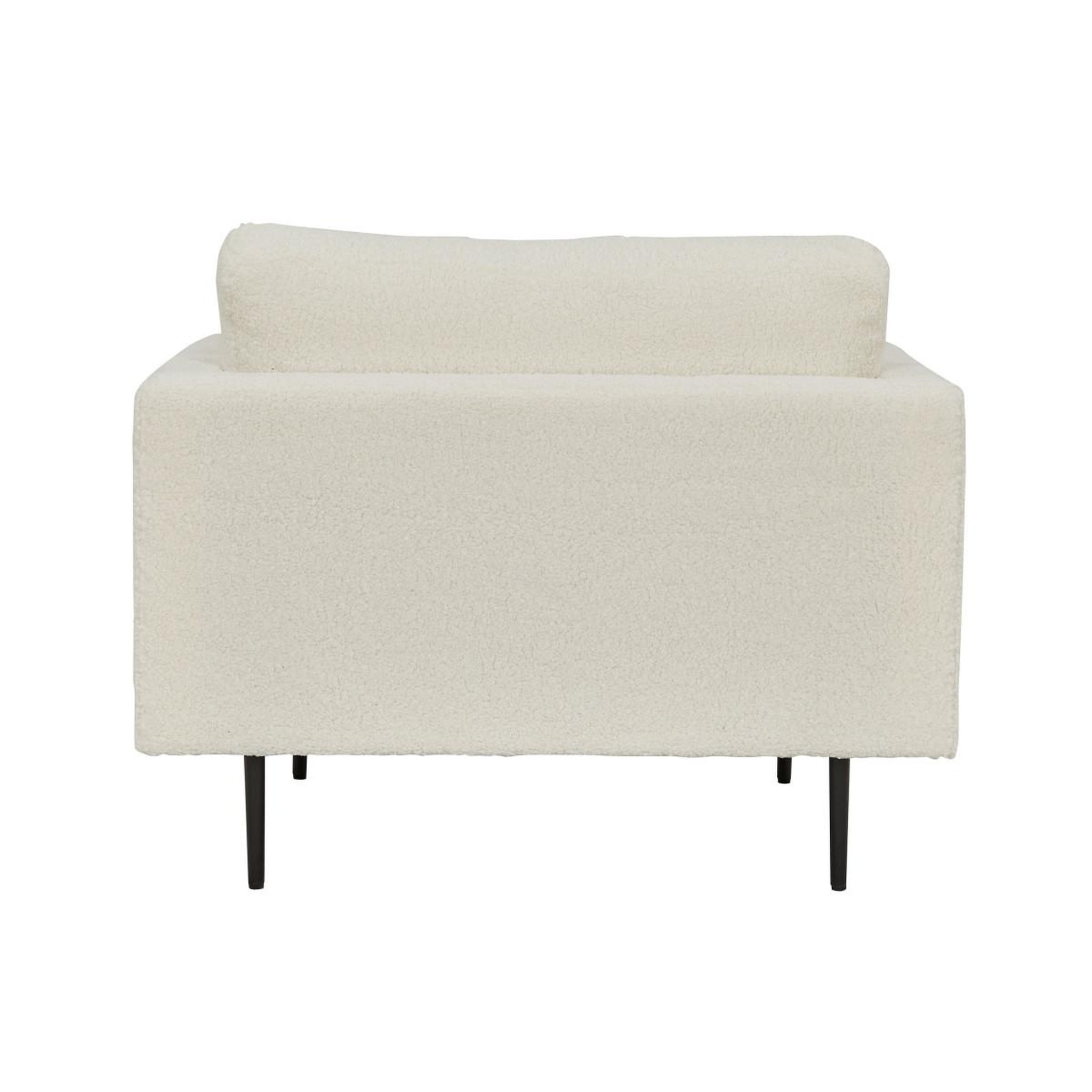 Voir la diapositive 3 : Paris Prix Fauteuil design bouclette  boom  110cm blanc