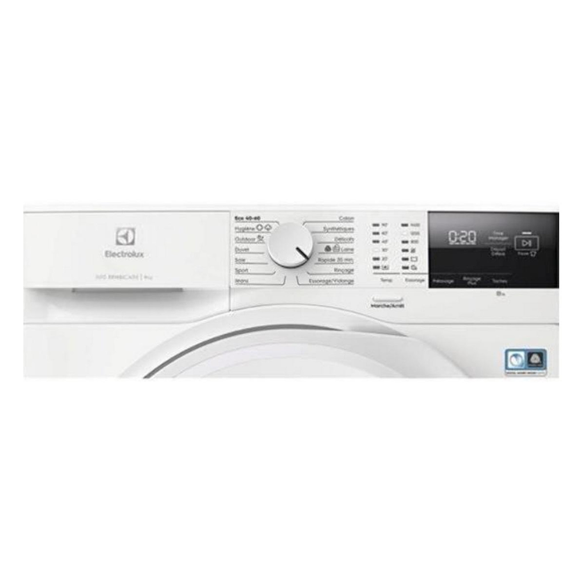 Voir la diapositive 3 : ELECTROLUX Lave-linge frontal 60cm 9kg 1400 tours/min - ew6fi4109ra
