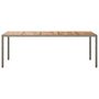 Voir la diapositive 3 : VIDAXL Table de jardin Gris 250x100x75 cm Resine tressee