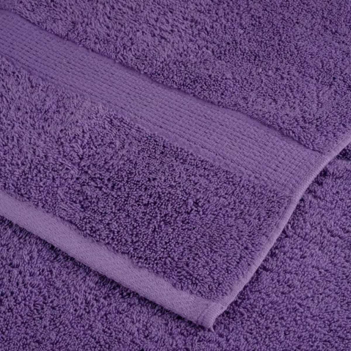 VIDAXL Serviettes d invité de qualité supérieure SOLUND 4 pcs violet