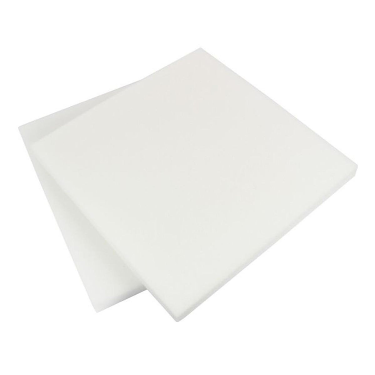 Paris Prix Lot de 2 Galettes de Chaise  Mousse  40x40cm Blanc