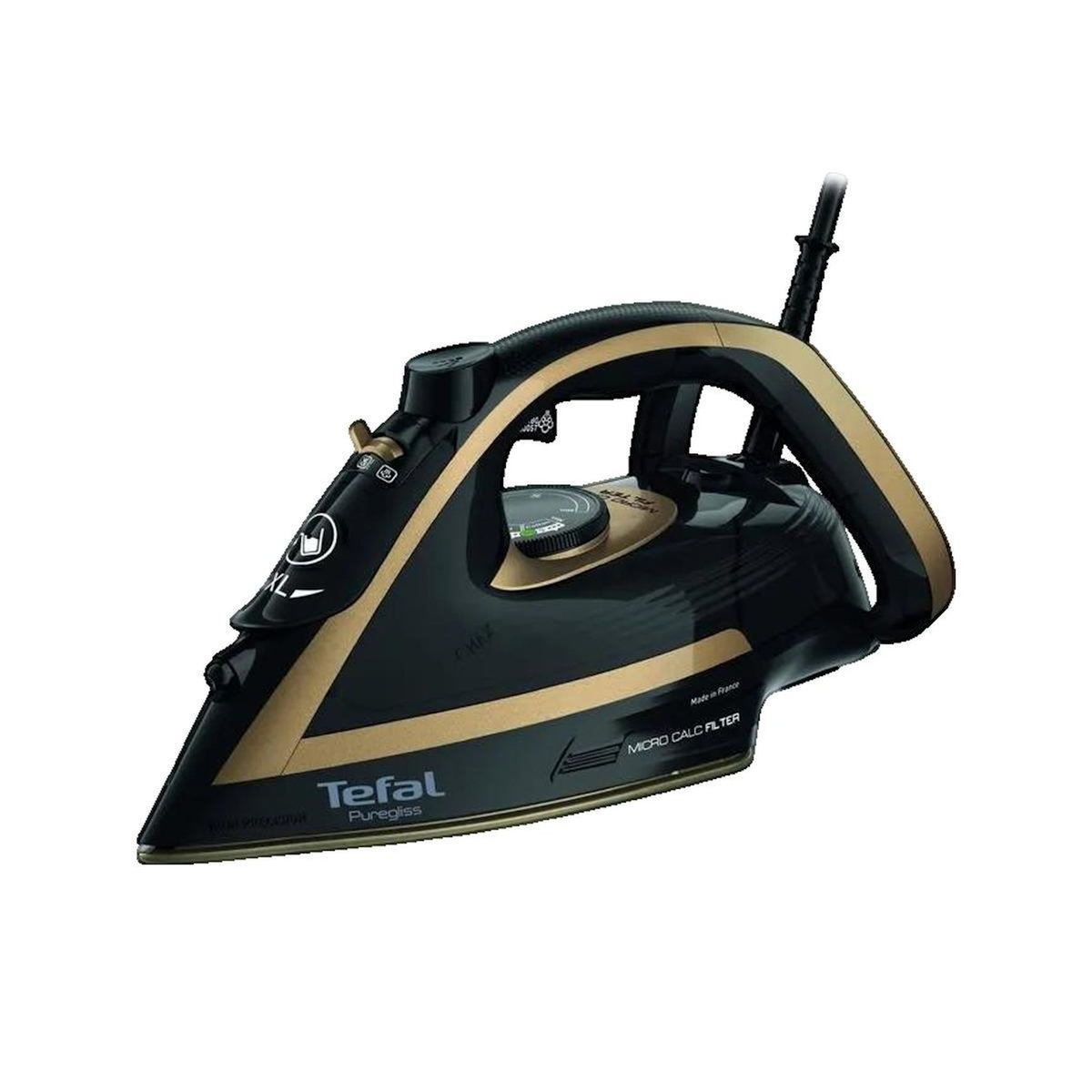 TEFAL Fer à repasser Tefal FV8064 à vapeur 3000 W Noir et Or