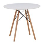 Paris Prix Table à Manger Ronde  Danburi  75cm Blanc