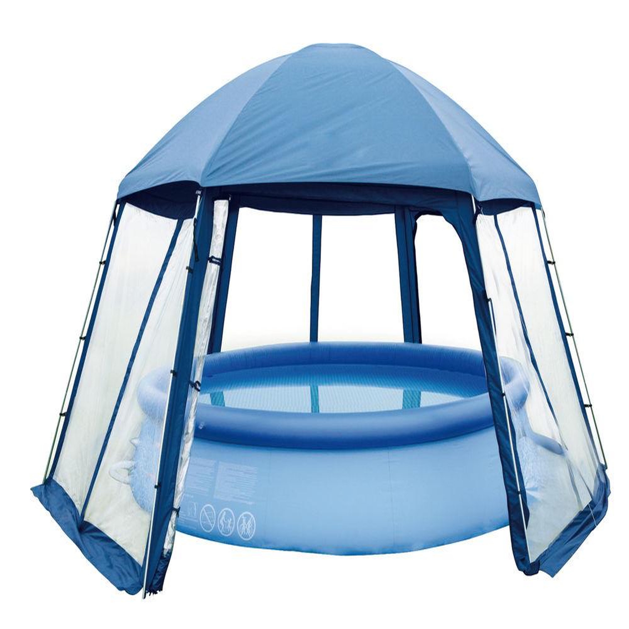 water'clip Abris en toile pour piscine/spa - dimension 5 x H. 2,5 m