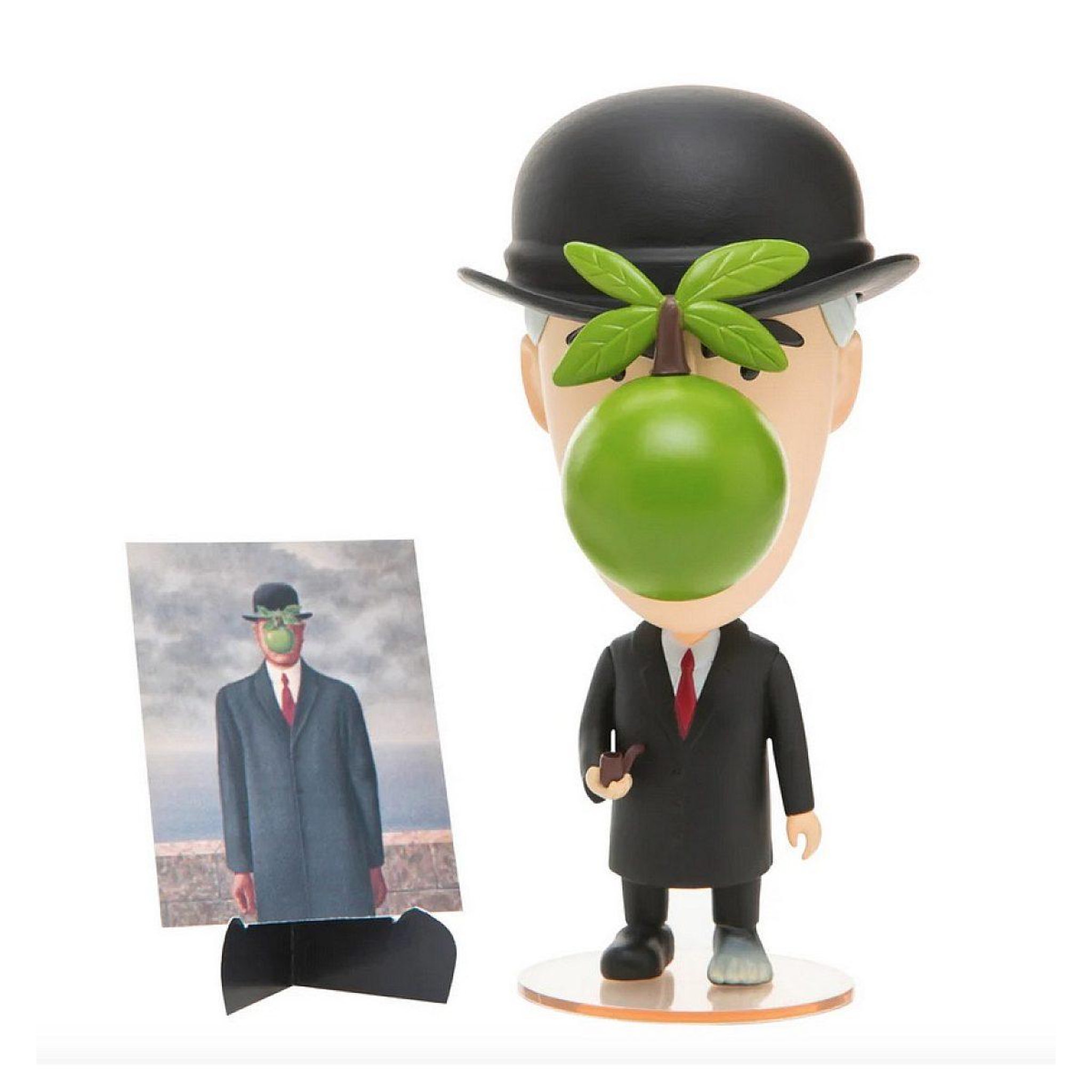 Voir la diapositive 2 : TODAY IS ART DAY Figurine de rene magritte