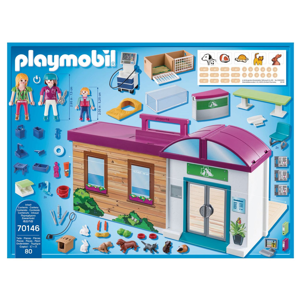 PLAYMOBIL 70146 - City Life - Clinique vétérinaire transportable