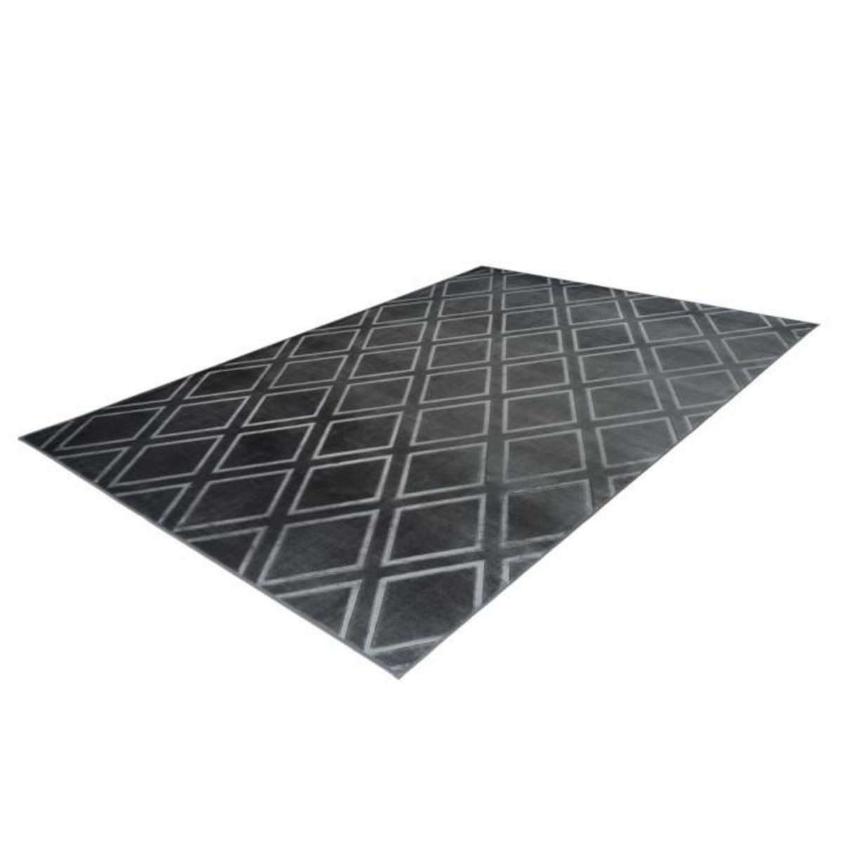 Paris Prix Tapis Imprimé Losange Fait Main  Monroe III  Anthracite