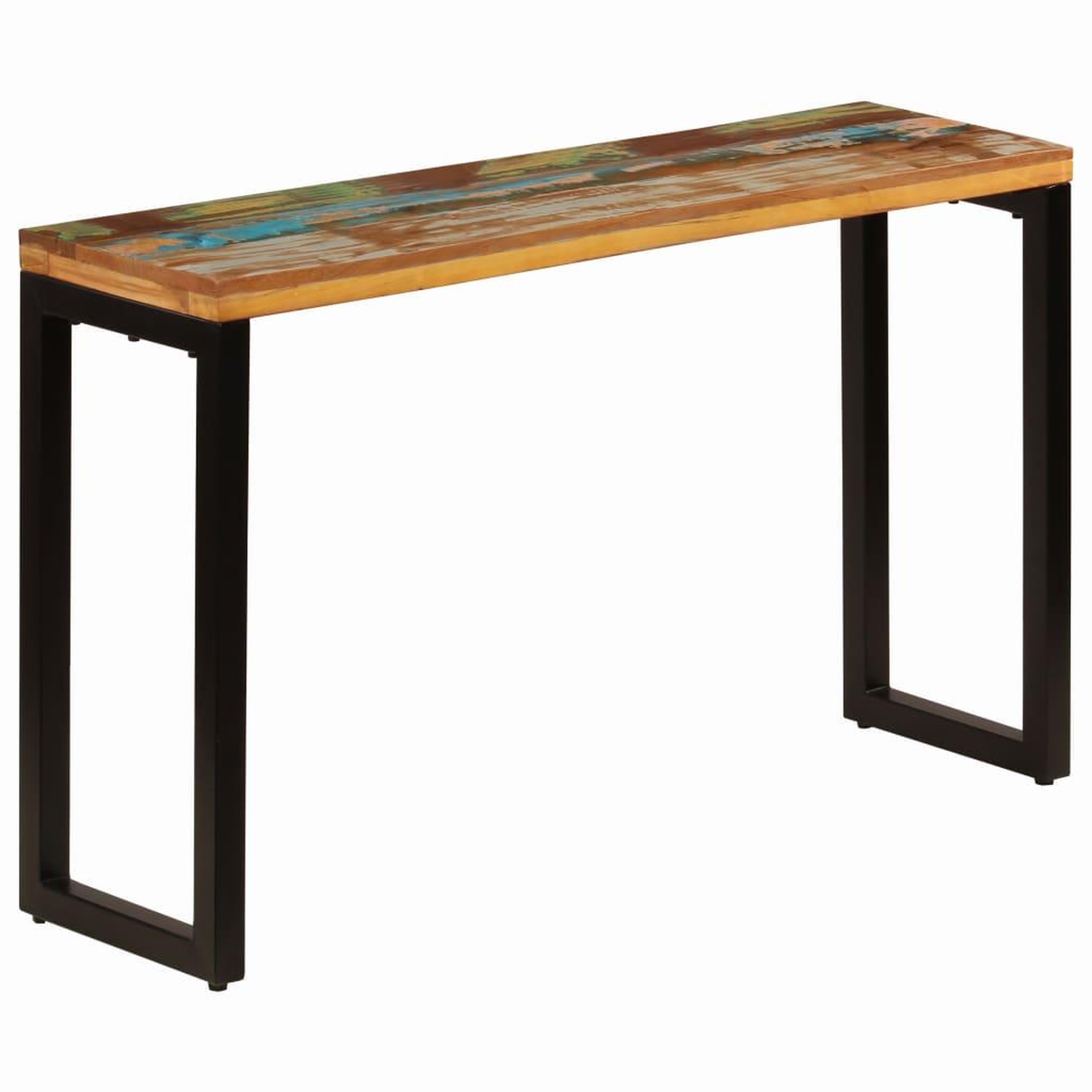 Voir la diapositive 1 : VIDAXL Table console 120x35x76 cm Bois de recuperation solide et acier