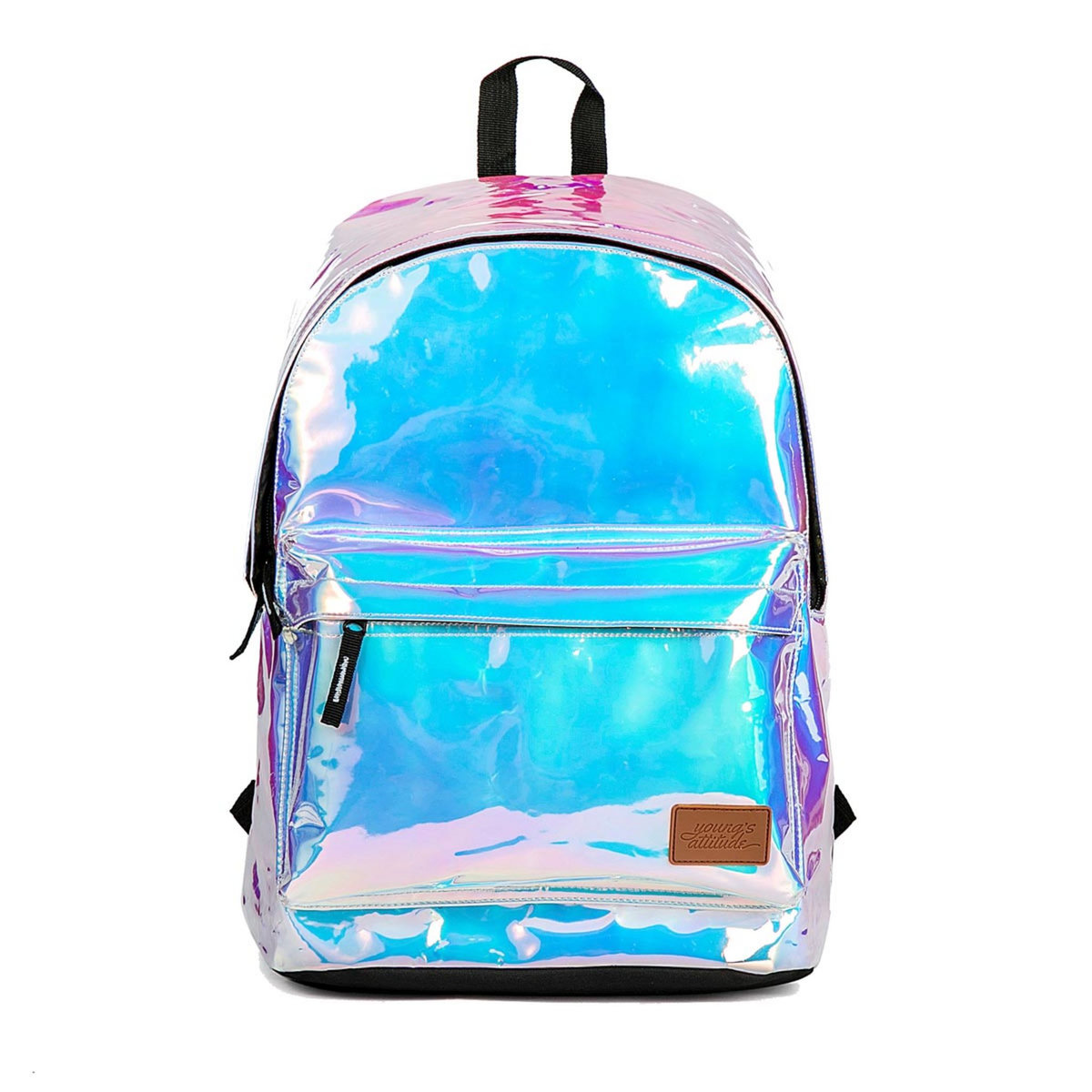 YOUNG'S ATTITUDE Sac à dos 1 compartiment PVC argent irisé