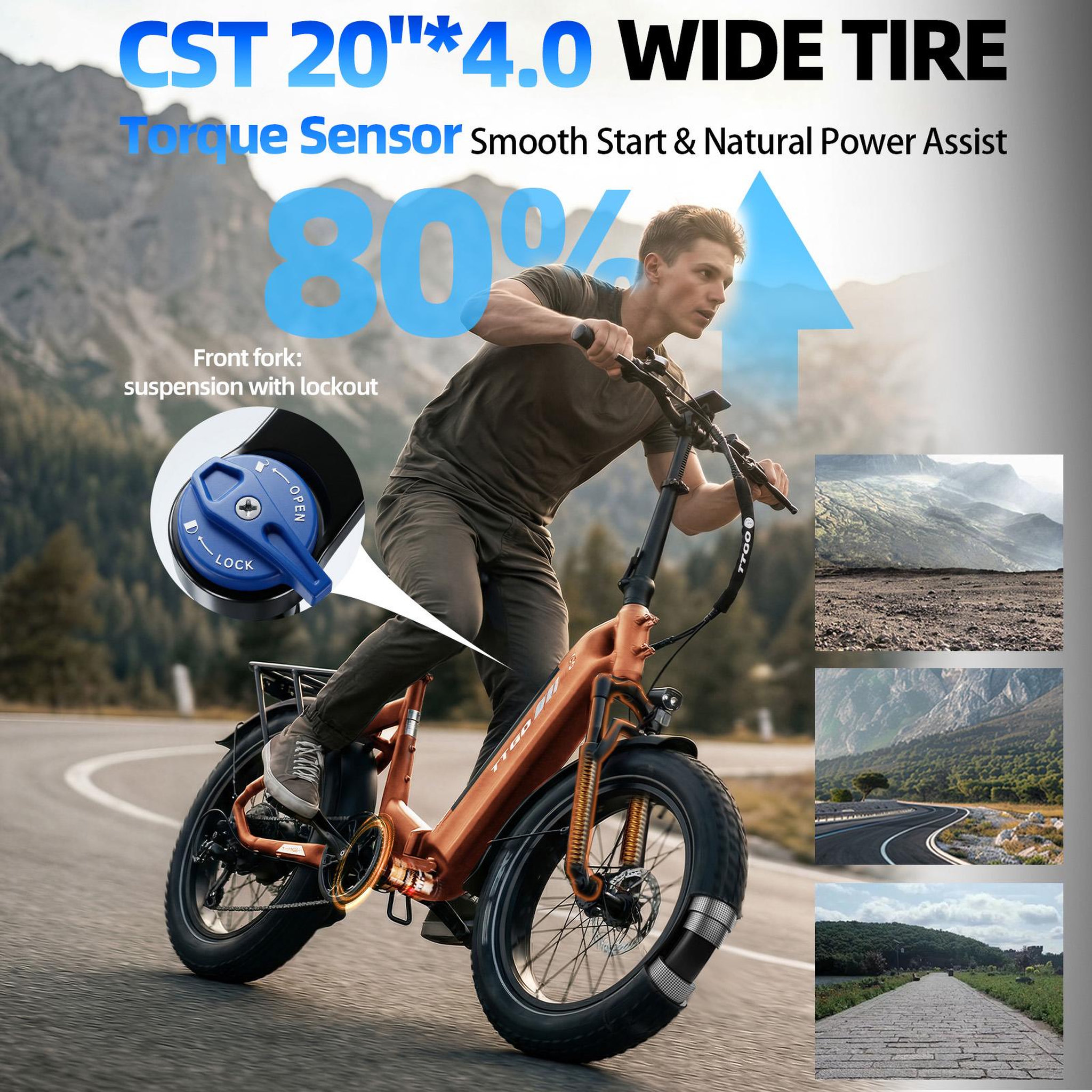 Voir la diapositive 5 : TTGO Vélo électrique pliant TTGO F6 Boost 250 W