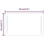 Voir la diapositive 6 : VIDAXL Miroir de salle de bain a LED 70x40 cm