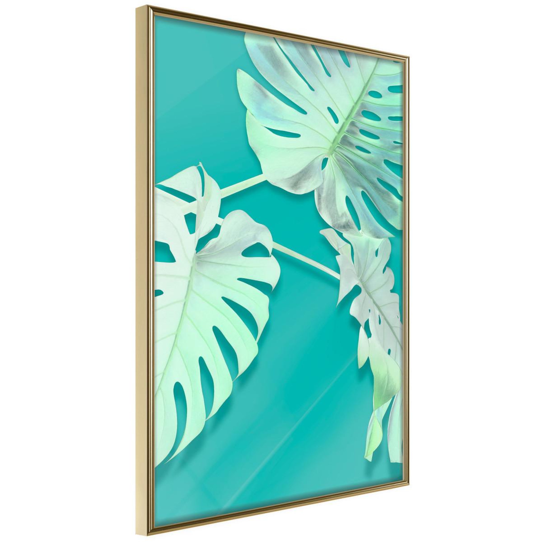 Paris Prix Affiche Murale Encadrée  Teal Monstera