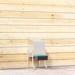 VIDAXL Nichoir à poules1 compartiment avec pieds en acier galvanisé