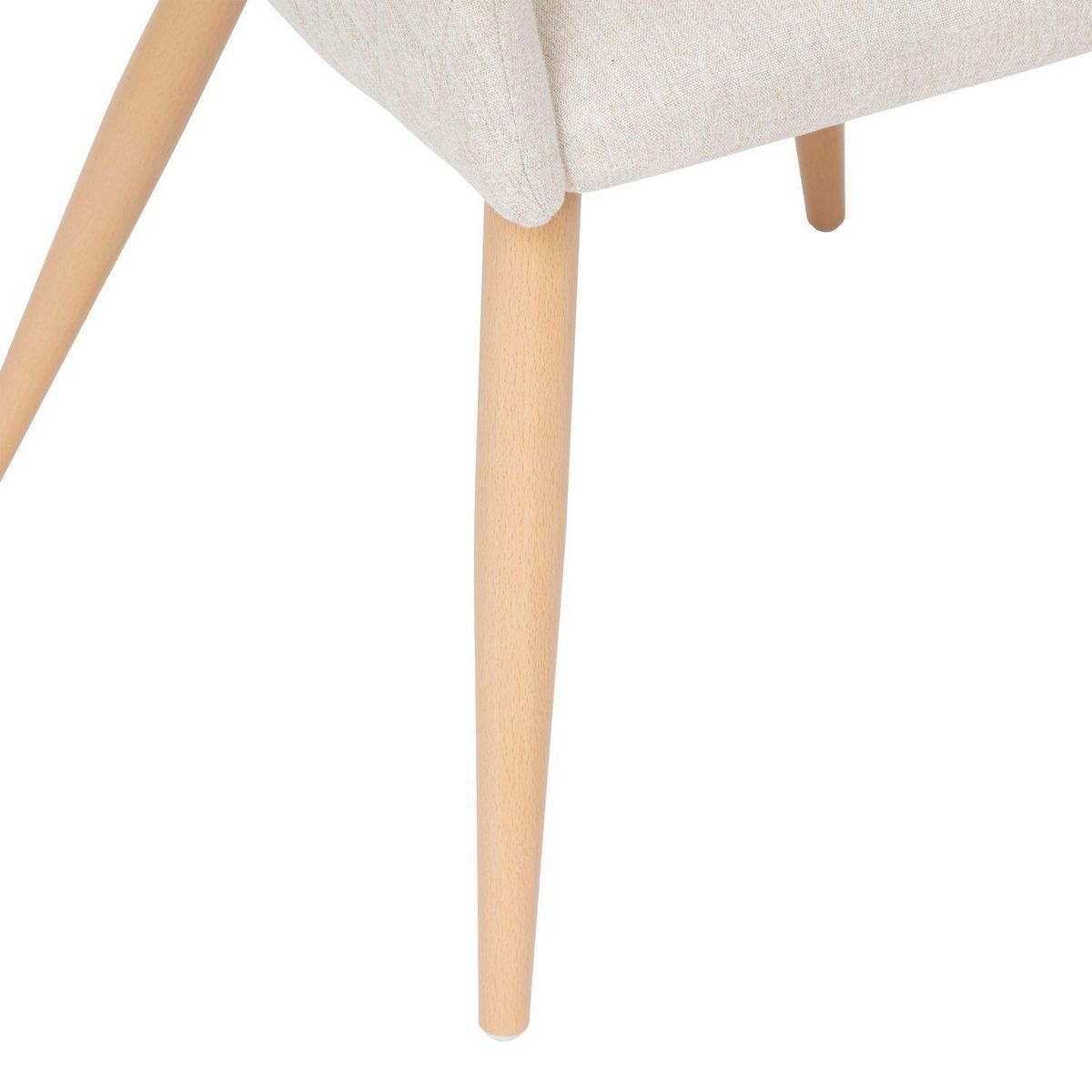 TOILINUX Lot de 2 fauteuils à diner en velours MARLO