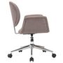 Voir la diapositive 4 : VIDAXL Chaise pivotante de bureau Taupe Tissu