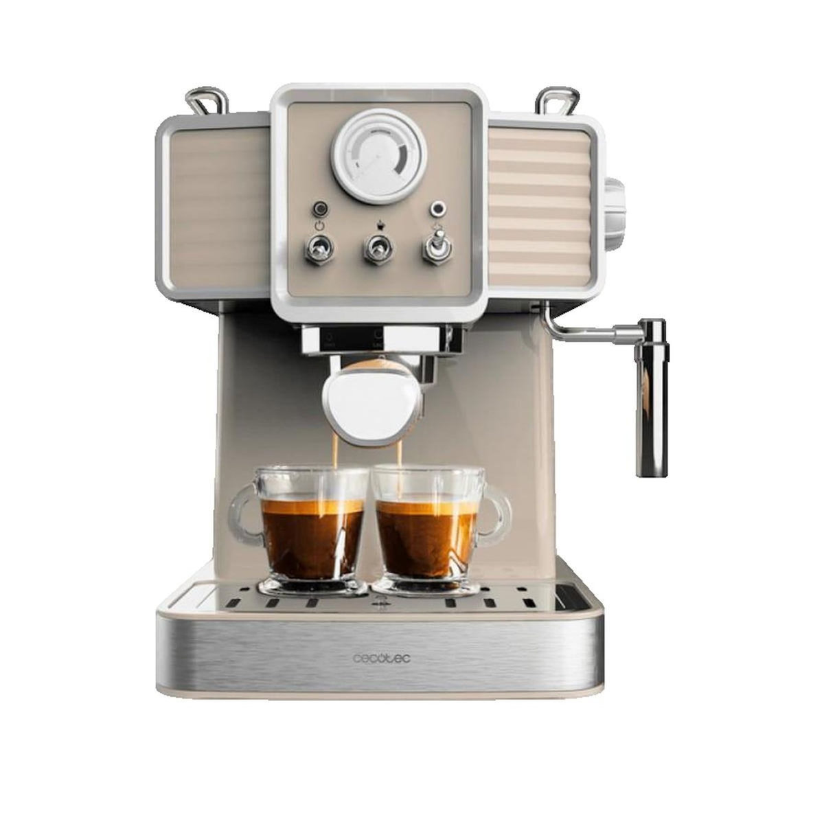 CECOTEC Cafetière Cecotec Power Espresso 20 Tradizionale Beige Clair