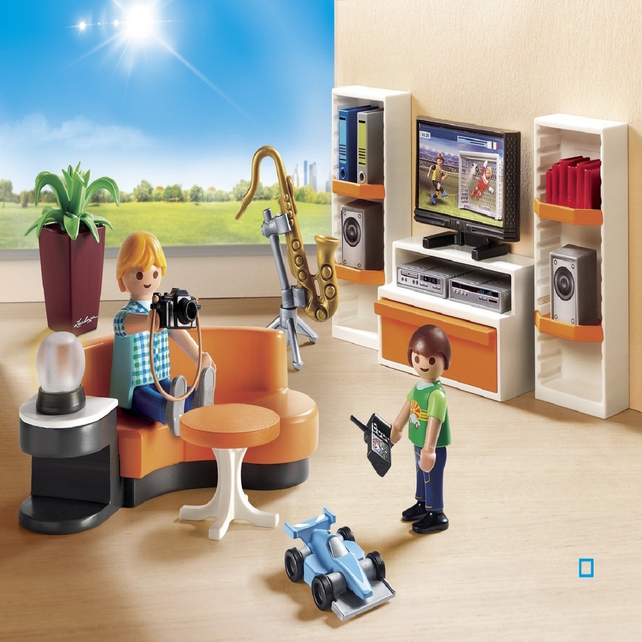 Voir la diapositive 2 : PLAYMOBIL 9267 - City Life - Salon équipé 